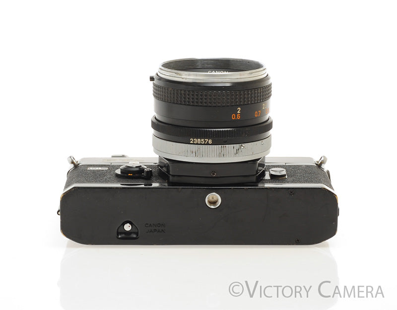 Canon FTb QL Black 35mm SLR Camera w/ 50mm f1.8 Lens -New Seals- [EXC+] - Victory Camera