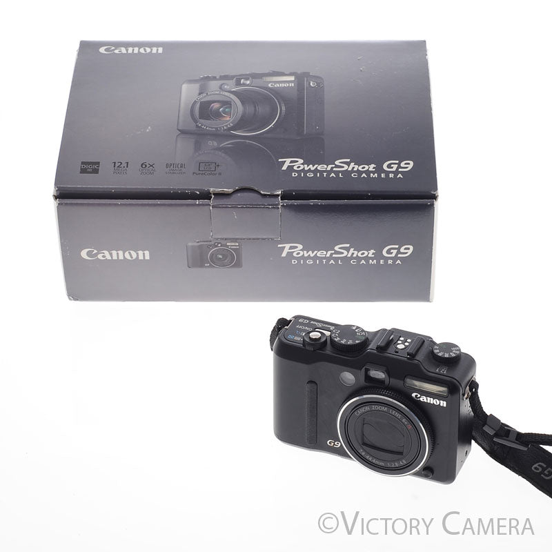 Canon PowerShot G9 12.1MP Digital Point and Shoot Camera [EXC] - Victory Camera