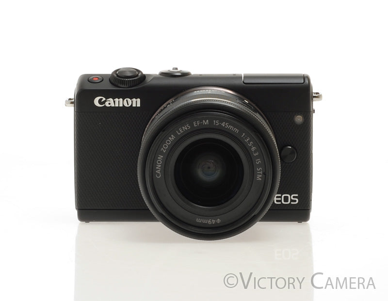 Canon EOS M100 Black Mirrorless Camera w/ 15-45mm Zoom Lens [EXC+] - Victory Camera