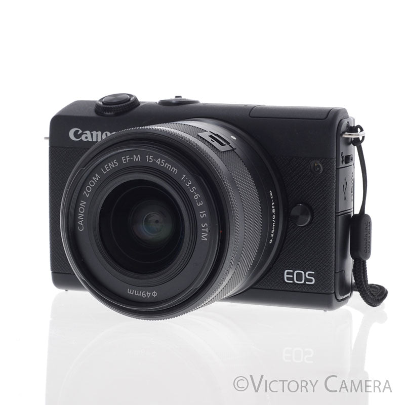Canon EOS M200 24.1MP Mirrorless Camera w/ 15-45mm Zoom Lens [EXC+]