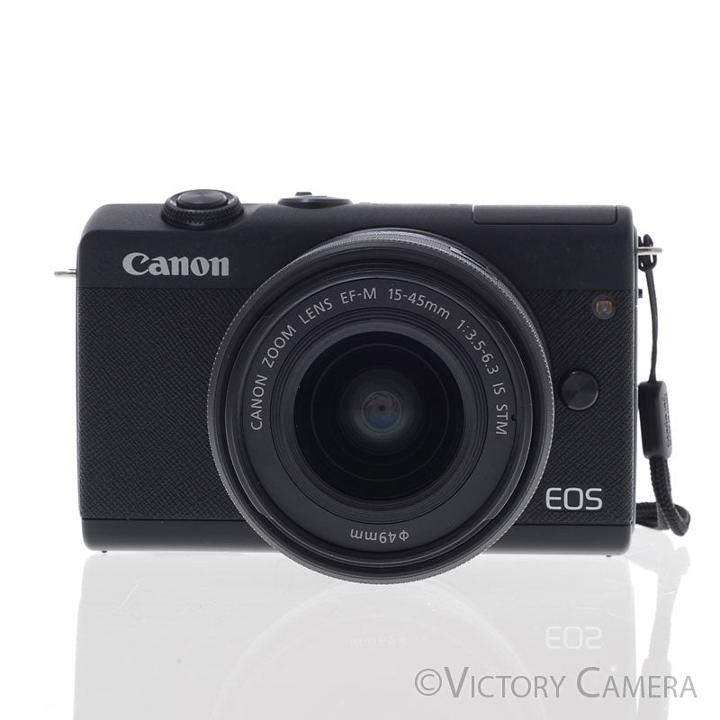 Canon EOS M200 24.1MP Mirrorless Camera w/ 15-45mm Zoom Lens [EXC+]