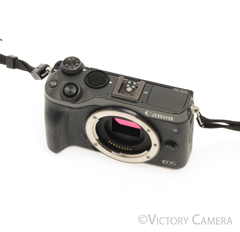 Canon EOS M6 Black 24.2MP Mirrorless Digital Camera Body Only [GOOD] - Victory Camera