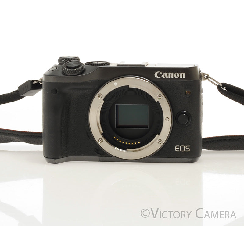 Canon EOS M6 Black 24.2MP Mirrorless Digital Camera Body Only [GOOD] - Victory Camera