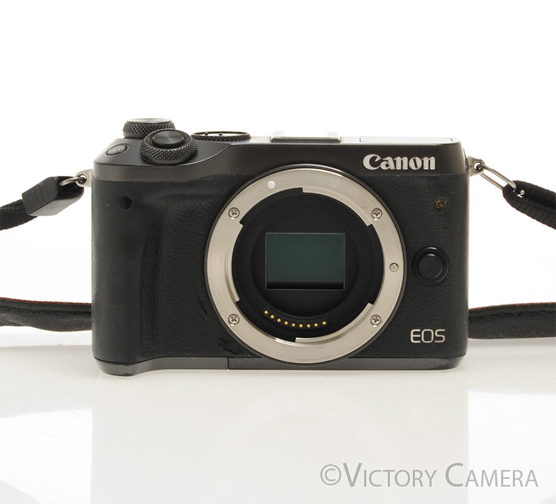 Canon EOS M6 Black 24.2MP Mirrorless Digital Camera Body Only [GOOD] - Victory Camera