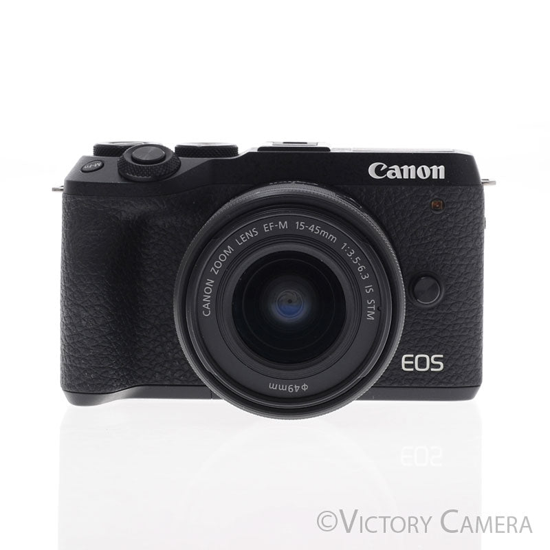 Canon EOS M6 II Black 24.2MP Mirrorless Digital Camera w/ 15-45mm Lens [EXC+] - Victory Camera