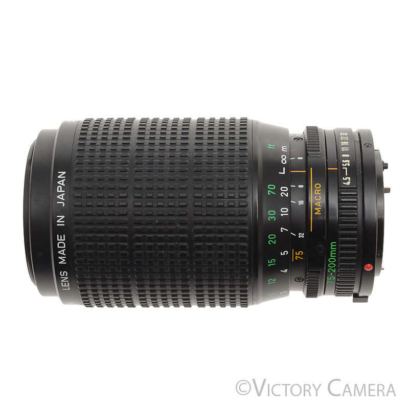 Canon NFD 75-200mm f4.5 Telephoto Zoom Lens  [EXC+] - Victory Camera