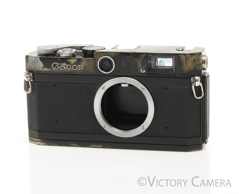 Canon P Black Repaint 35mm LTM Rangefinder Camera Body [EXC-] - Victory Camera