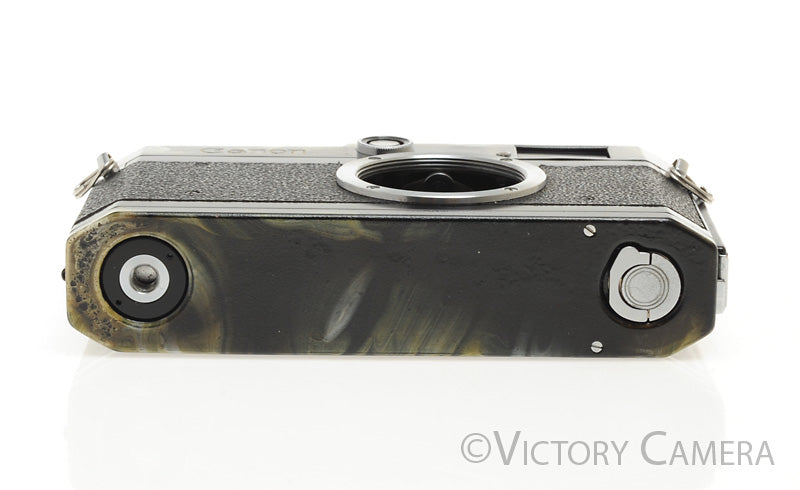Canon P Black Repaint 35mm LTM Rangefinder Camera Body [EXC-] - Victory Camera