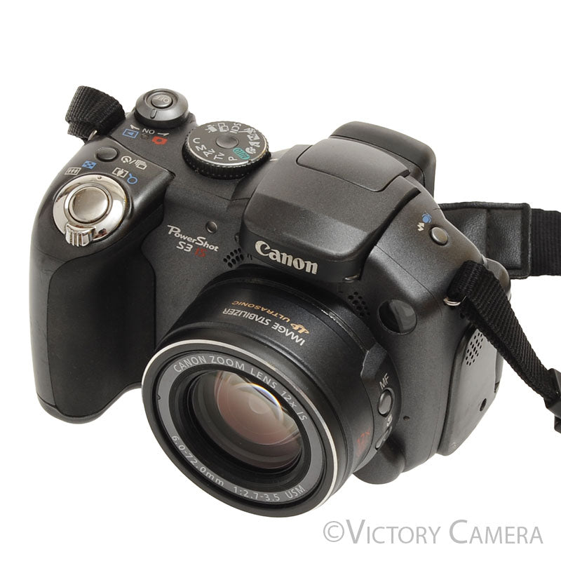 Canon PowerShot S3 IS Grey 6.0mp Digital Point and Shoot Camera [EXC] image 1