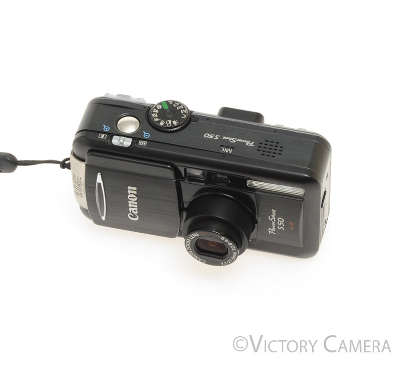 Canon PowerShot S50 Black 5MP Compact Digital Camera Digicam [EXC] - Victory Camera
