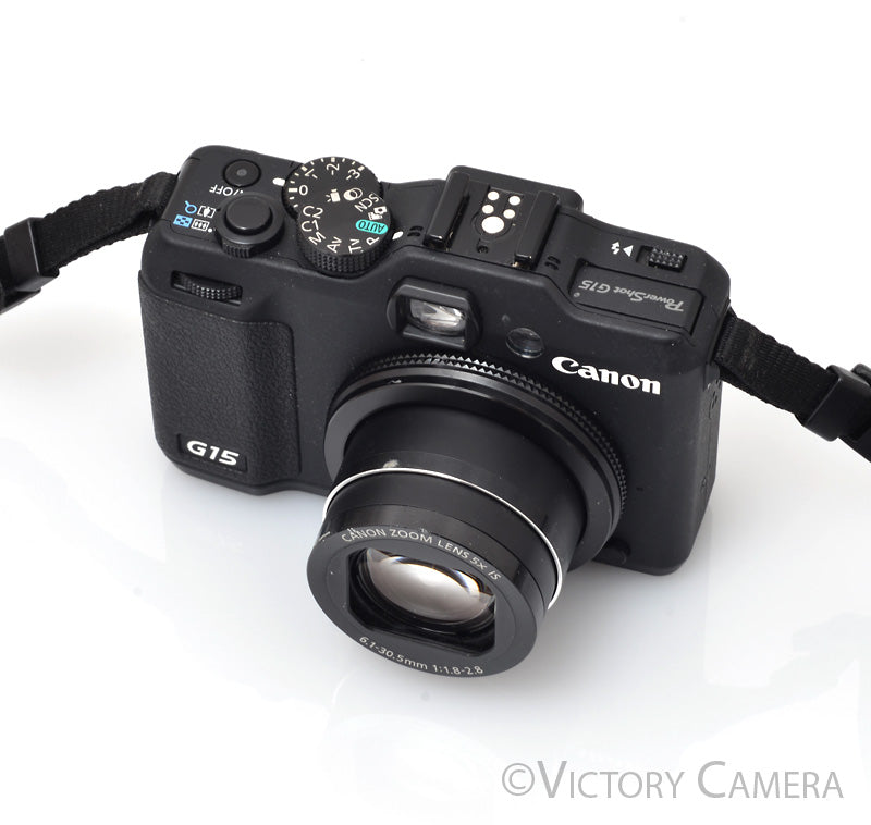 Canon PowerShot G15 12.1MP Digital Point & Shoot Camera w/ Box [EXC] - Victory Camera