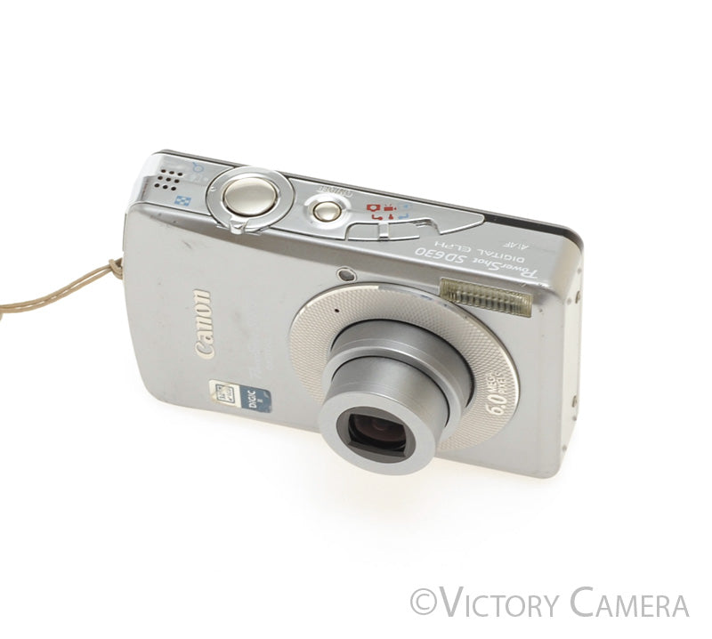 Canon PowerShot SD630 6.0MP Silver Digital Point &amp; Shoot Camera [EXC] - Victory Camera