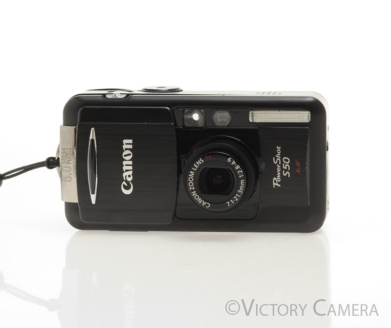 Canon PowerShot S50 Black 5MP Compact Digital Camera Digicam [EXC] - Victory Camera