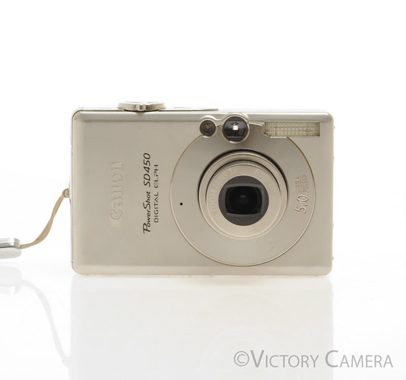 Canon Powershot SD450 Silver 5.0MP Digital Point and Shoot Camera [EXC] - Victory Camera