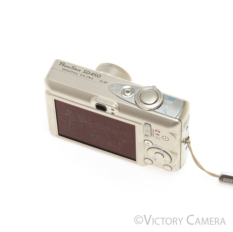 Canon Powershot SD450 Silver 5.0MP Digital Point and Shoot Camera [EXC] - Victory Camera