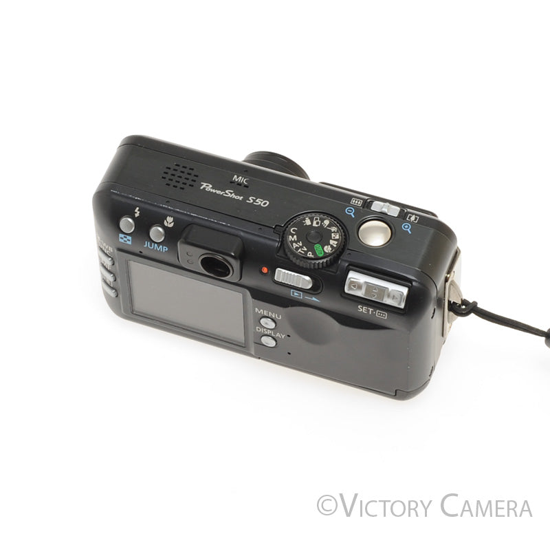 Canon PowerShot S50 Black 5MP Compact Digital Camera Digicam [EXC] - Victory Camera