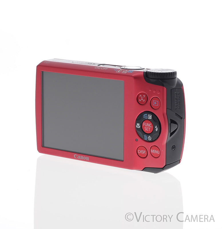 Canon PowerShot A3300 IS Red 16MP Digital Point & Shoot Camera [MINT-] - Victory Camera