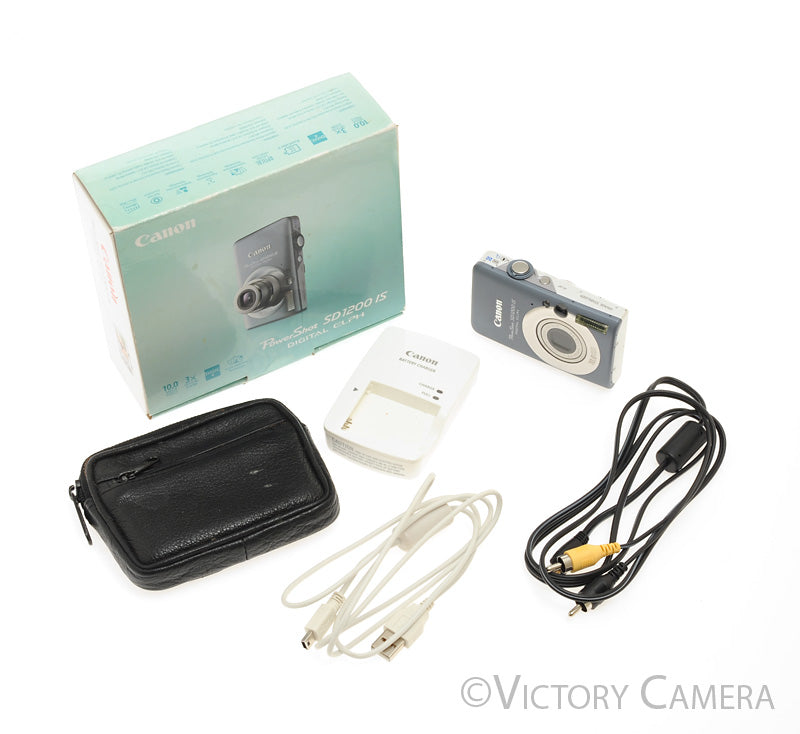 Canon Powershot SD1200 IS Blue 10MP Digital Point and Shoot Camera [EXC]