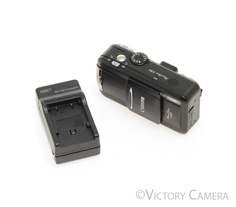 Canon PowerShot S50 Black 5MP Compact Digital Camera Digicam [EXC] - Victory Camera