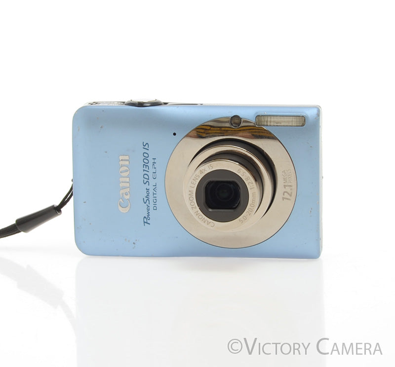Canon PowerShot Blue SD1300 IS 12.1 Digital Point and Shoot Camera [EXC-] - Victory Camera