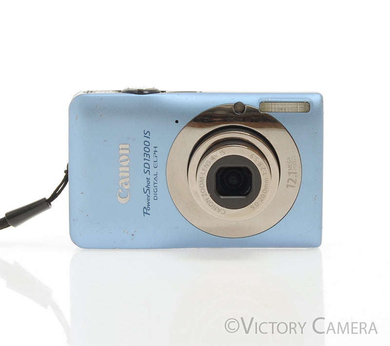 Canon PowerShot Blue SD1300 IS 12.1 Digital Point and Shoot Camera [EXC-] - Victory Camera