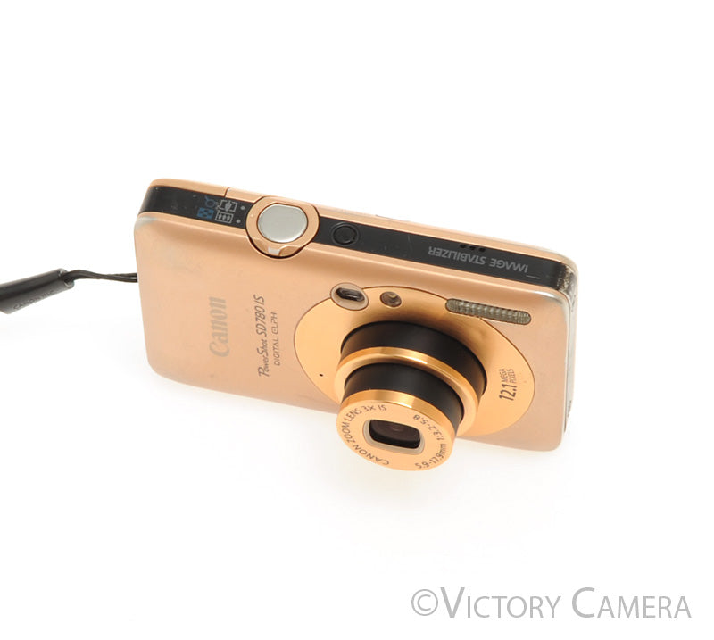 Canon PowerShot SD780 IS Rose Gold 12.1MP Point &amp; Shoot Camera [EXC] - Victory Camera