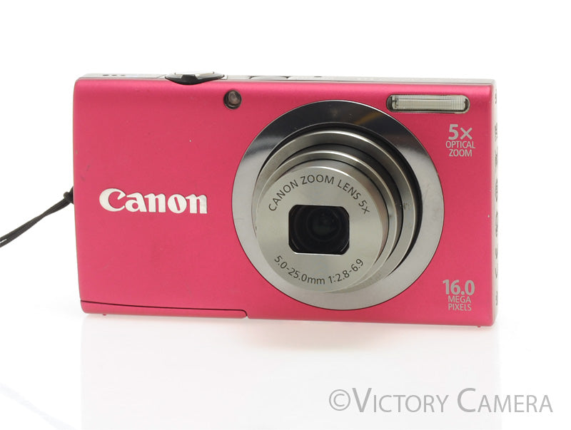 Canon PowerShot A2300 HD Pink 16MP Digital Point &amp; Shoot Camera [EXC+] - Victory Camera