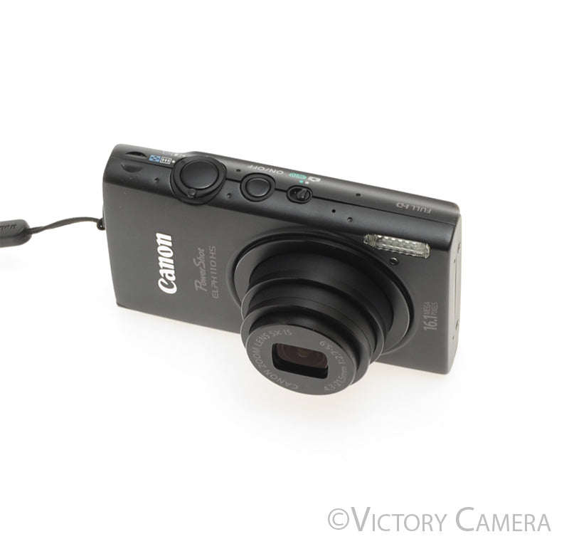 Canon PowerShot ELPH 110 HS Black 16.1MP Digital Point &amp; Shoot Camera [EXC-] - Victory Camera
