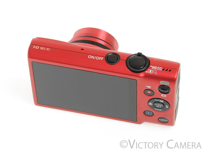 Canon PowerShot ELPH 130 IS Red 16MP Digital Point &amp; Shoot Camera [EXC-] - Victory Camera