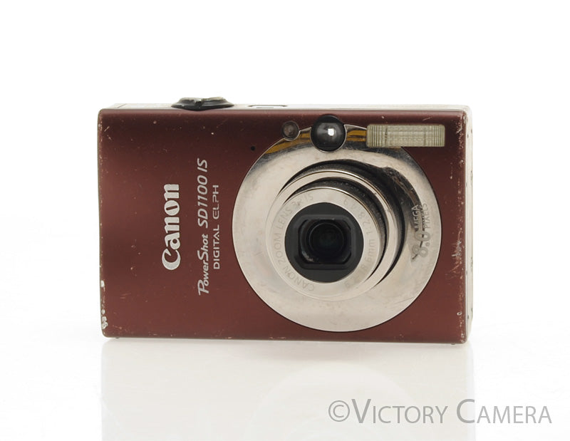 Canon PowerShot SD1100 IS Digital ELPH 8MP Brown Point & Shoot Camera [GOOD] - Victory Camera