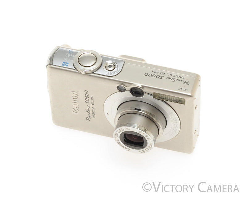 Canon PowerShot SD600 Digital ELPH 6MP Digital Point &amp; Shoot Camera [EXC] - Victory Camera