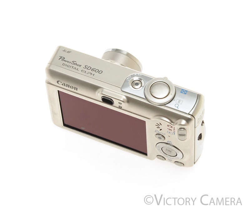 Canon PowerShot SD600 Digital ELPH 6MP Digital Point &amp; Shoot Camera [EXC] - Victory Camera