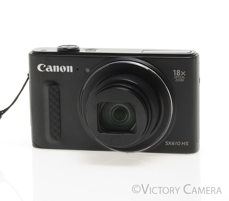 Canon PowerShot SX610 HS 20.2MP Black Digital Point & Shoot Camera [EXC] - Victory Camera