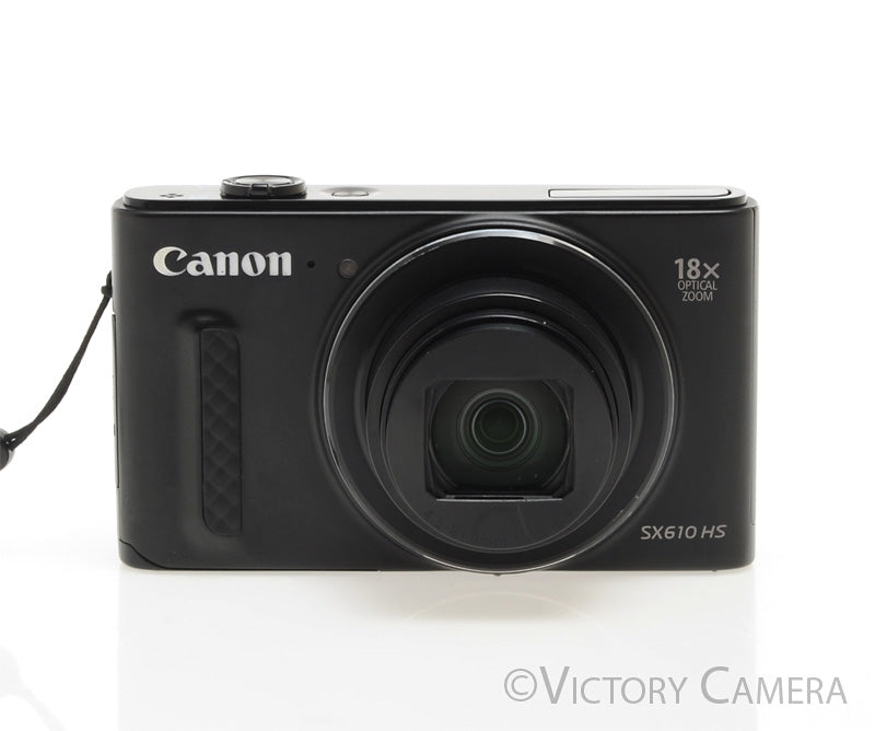 Canon PowerShot SX610 HS 20.2MP Black Digital Point &amp; Shoot Camera [EXC] - Victory Camera