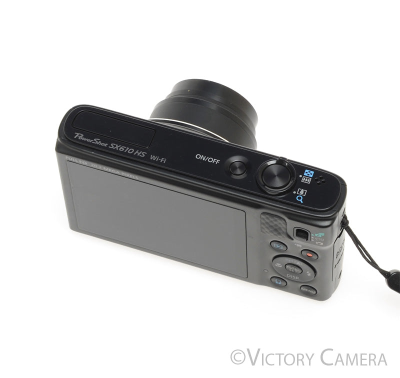 Canon PowerShot SX610 HS 20.2MP Black Digital Point &amp; Shoot Camera [EXC] - Victory Camera