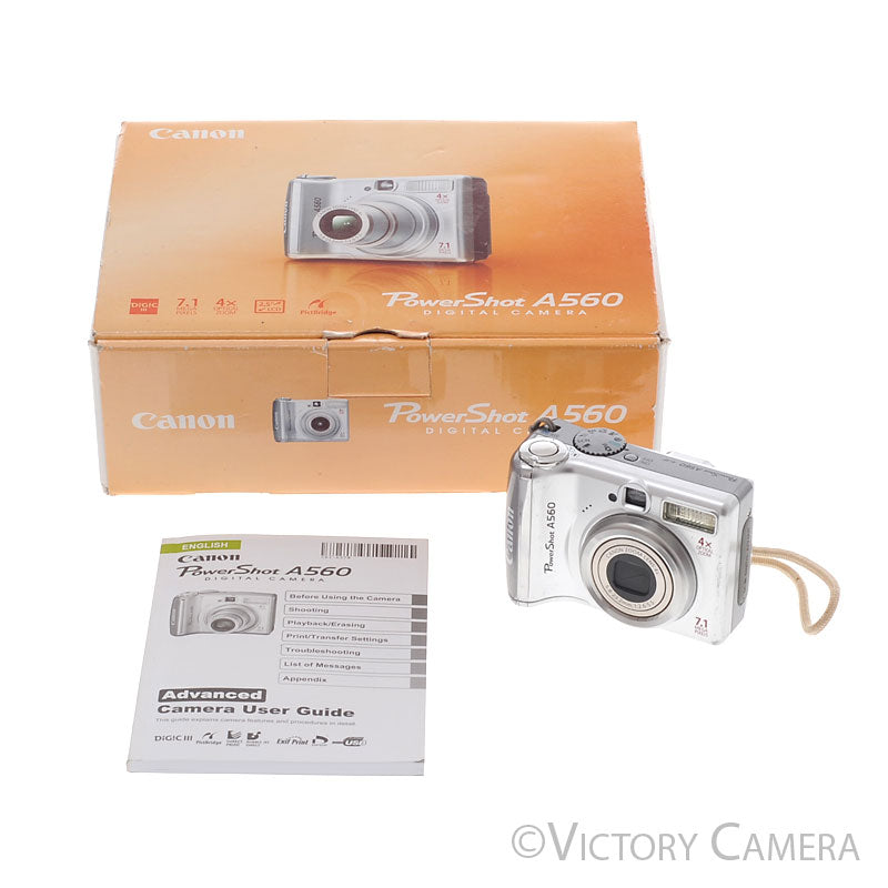 Canon PowerShot A560 7.1MP Digital Point & Shoot Camera  [EXC] - Victory Camera