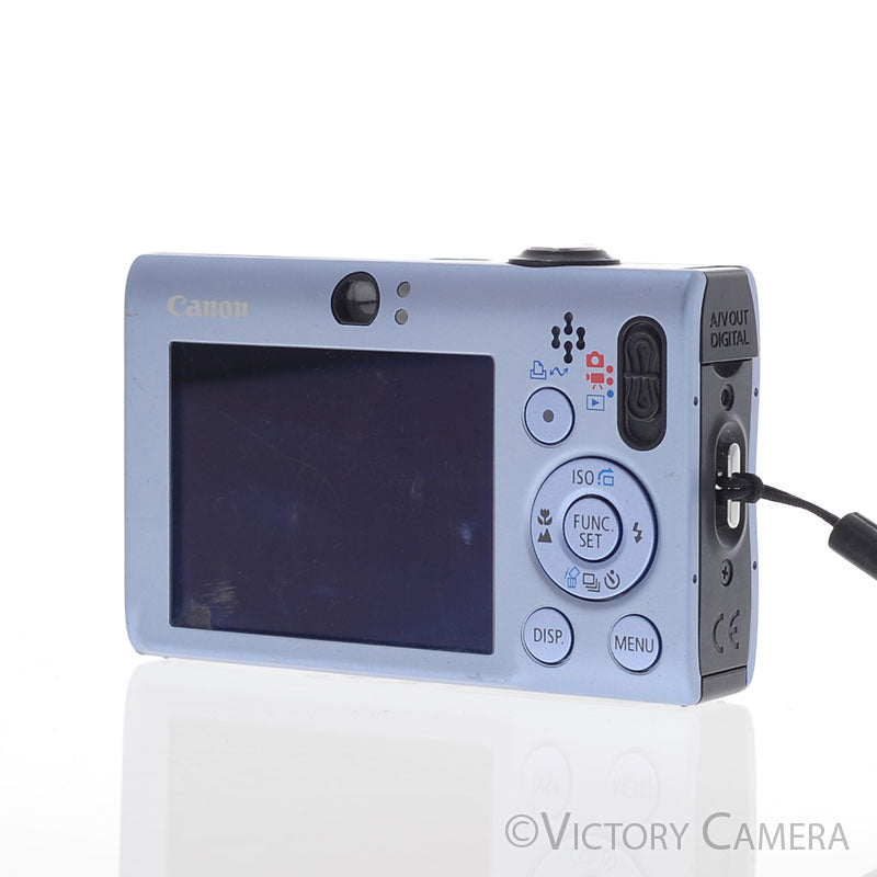 Canon PowerShot SD1100 IS Digital ELPH 8MP Blue Point & Shoot Camera [EXC-] - Victory Camera