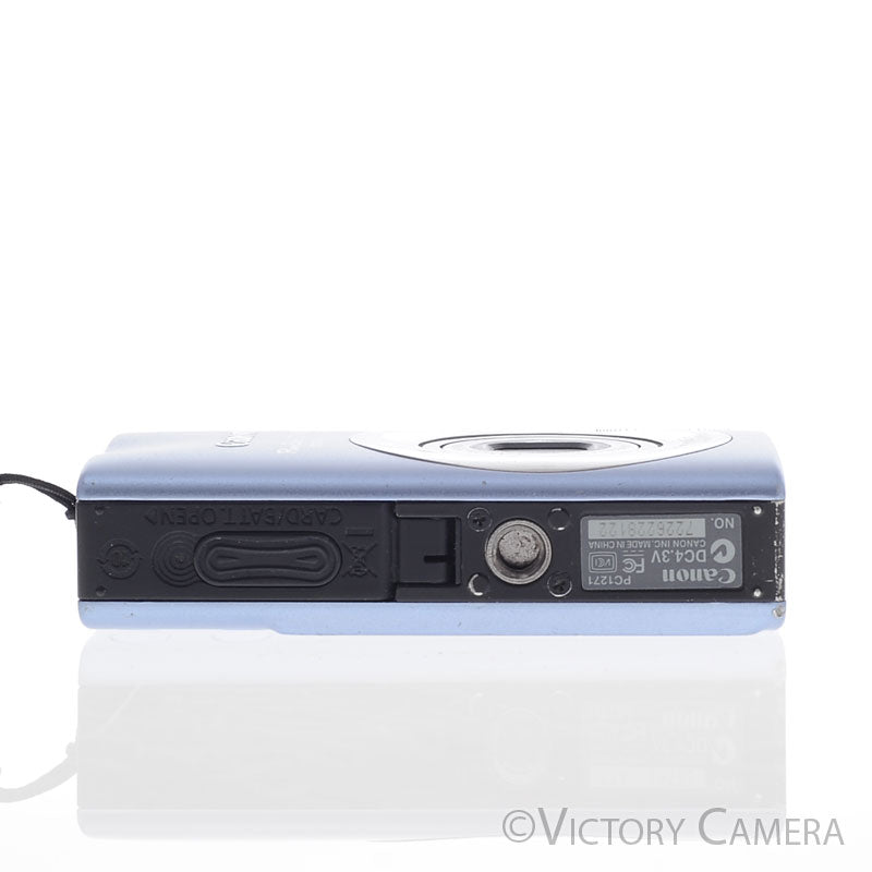 Canon PowerShot SD1100 IS Digital ELPH 8MP Blue Point & Shoot Camera [EXC-] - Victory Camera