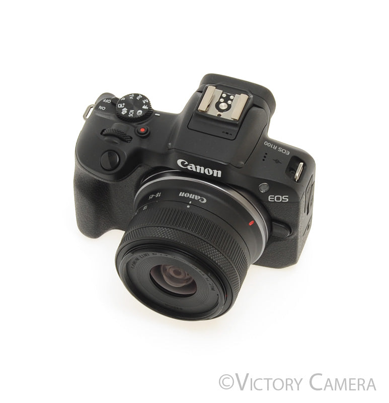 Canon EOS R100 24.1MP Digital Mirrorless Camera w/ 18-45mm Zoom Lens [EXC+] - Victory Camera