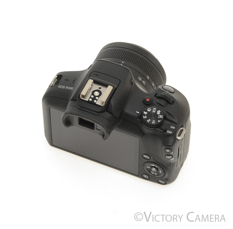 Canon EOS R100 24.1MP Digital Mirrorless Camera w/ 18-45mm Zoom Lens [EXC+] - Victory Camera