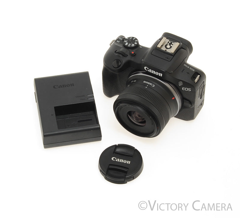 Canon EOS R100 24.1MP Digital Mirrorless Camera w/ 18-45mm Zoom Lens [EXC+] - Victory Camera
