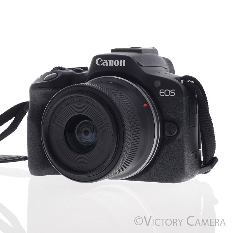 Canon EOS R50 24.1MP Mirrorless Camera w/ RF-S 18-45mm f4.5-6.3 IS STM [EXC+] - Victory Camera