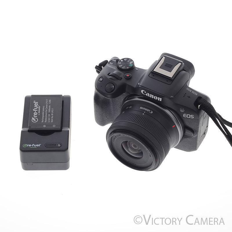 Canon EOS R50 24.1MP Mirrorless Camera w/ RF-S 18-45mm f4.5-6.3 IS STM [EXC+] - Victory Camera