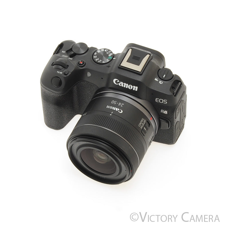 Canon EOS R8 24.2MP Mirrorless Camera w/ 24-50mm Zoom Lens [MINT-] - Victory Camera
