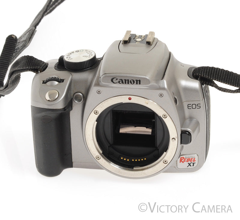 Canon EOS 350D Rebel XT Grey 8MP Digital SLR Camera Body w/ Battery &amp; Charger