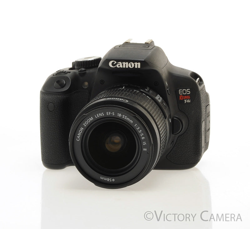 Canon Rebel T4i 18MP Digital SLR Camera w/ 18-55mm Zoom Lens  [EXC+] - Victory Camera