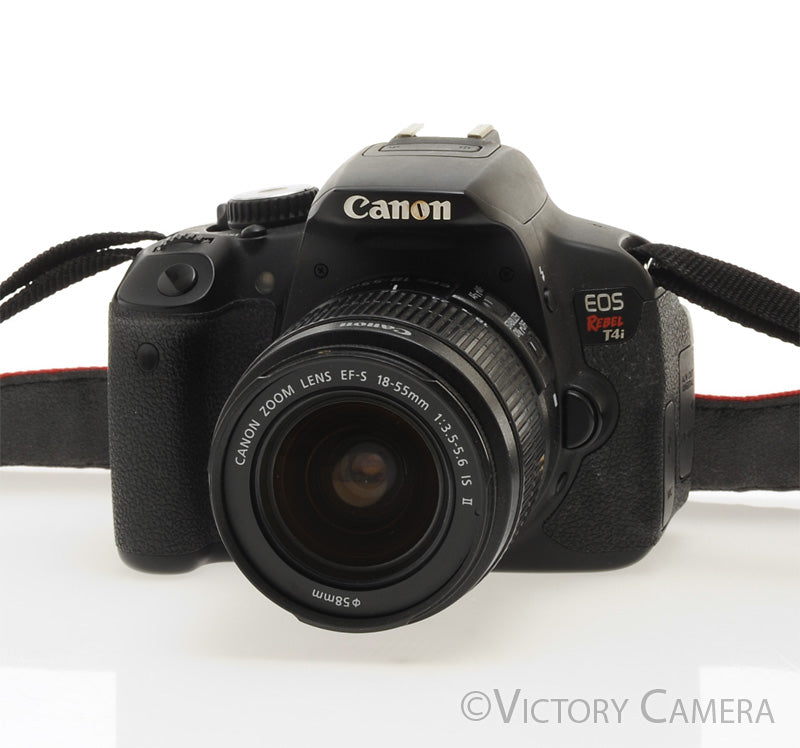 Canon Rebel T4i 18MP Digital SLR Camera w/ 18-55mm Zoom Lens [EXC+] - Victory Camera