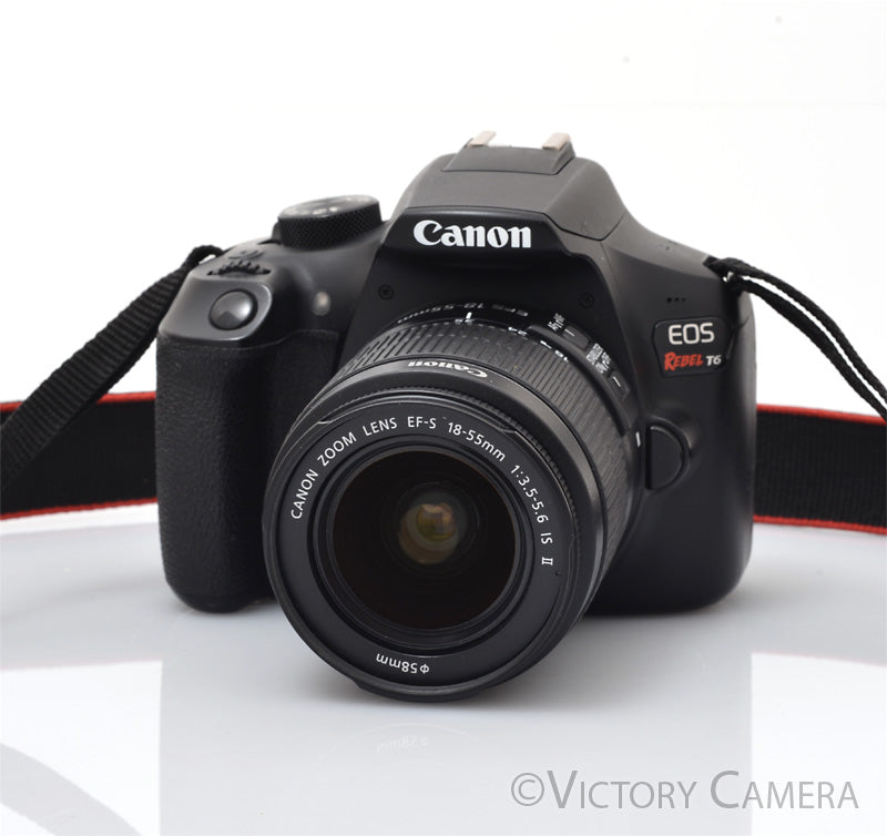 Canon Rebel T6 Digital SLR Camera Body 18mp w/ 18-55mm II Lens [EXC+] - Victory Camera