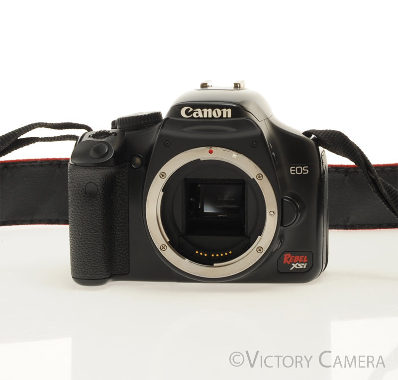 Canon EOS Rebel XSi 12.2MP Digital SLR Black Camera Body [EXC] - Victory Camera
