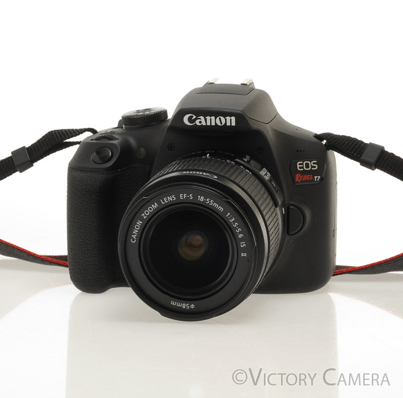 Canon EOS Rebel T7 24.1MP Digital SLR Camera w/ EF-s 18-55mm Lens  [MINT-] - Victory Camera